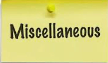 Miscellaneous products