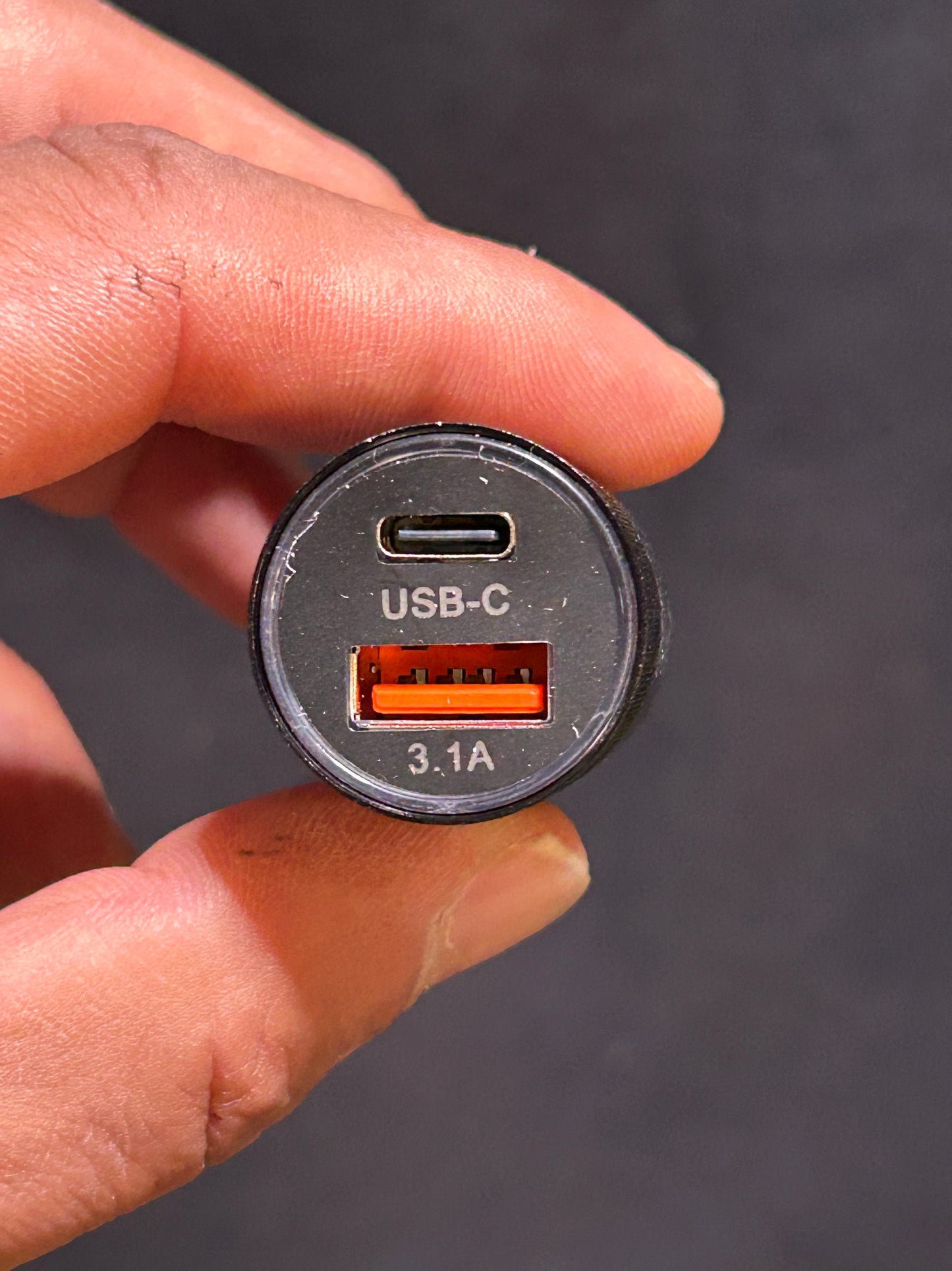 USB and USBC car lighter plug